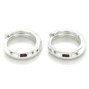 Sterling Silver 12mm Clicker Hoop Earrings image