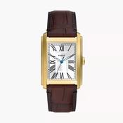 Fossil Carraway Three-Hand Brown Croco Leather Watch