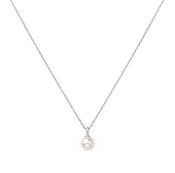 Ania Haie Silver Shell Pearl Drop Pendant Necklace image