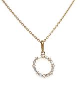 9ct Yellow Gold Open Cz Pendant image