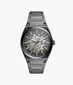 Fossil Everett Automatic Smoke Stainless Steel Watch