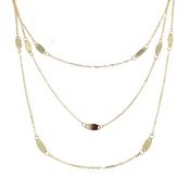 9ct Yellow Gold Triple Chain Necklace