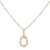 9ct Yellow Gold Open Irregular Wave Pendant image