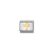 Composable classic CELTIC in Stainless Steel and 18ct Gold Celtic Cross