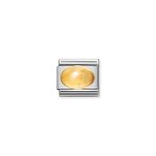 Composable Classic Month Stone in Steel, 18ct Gold November Citrine