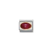 Composable Classic Month Stone in Steel, 18ct Gold July Ruby