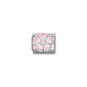 COMPOSABLE CL SYMBOLS stainless steel, enamel, Cubic Zirconia and 925 sterling silver