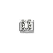 Composable Classic OXIDIZED SYMBOLS in st.steel and 925 sterling silver Horseshoe 1