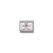 COMPOSABLE Classic SYMBOLS stainless steel, enamel and 925 sterling silver Gingerbread Man