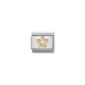 CHARM, COMPOSABLE LINK, GLITTER FLOWER