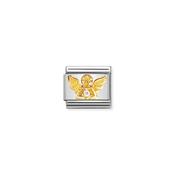 CHARM, COMPOSABLE LINK, ANGEL WITH STONES image