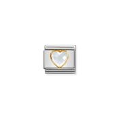 COMPOSABLE CLASSIC MULTIFACETED WHITE HEART LINK image