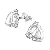 Children’s Sterling Silver Horse Head Ear Studs image