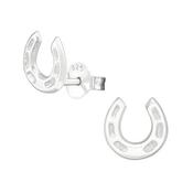 Children’s Sterling Silver Horseshoe Ear Studs