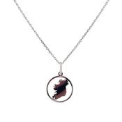 9ct White Gold Map of Ireland Pendant - My Little Island image
