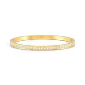PRETTY BANGLES BRACELET WITH WHITE CZ GOLD image