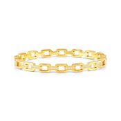 PRETTY BANGLES RIGID CHAIN BRACELET WITH CZ GOLD image