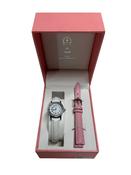 First Holy Communion Watch With Cz Bezel &amp; Pink Strap