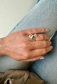 Vintage Gents 9ct Two Tone Claddagh Ring