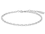 Ania Haie Silver Trailblazer Paper Clip Chain Bracelet