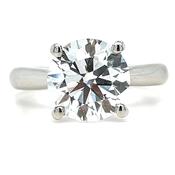 Amaris- Platinum 3.05ct Laboratory Grown Round Brilliant Solitaire Engagement Ring image