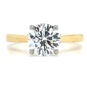 Jane - 18ct Yellow Gold 1.51ct Laboratory Grown Round Brilliant Solitaire Engagement Ring image