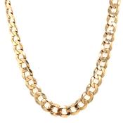 Vintage 9ct Yellow Gold Heavy Gents Curb Chain