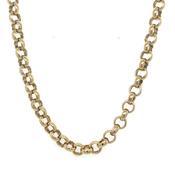 Vintage 9ct Yellow Gold Round 22” Belcher Chain image