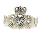 Vintage 9ct Yellow Gold Dashed Claddagh Ring image