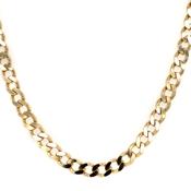 Vintage 9ct Yellow Gold 20" Curb Chain