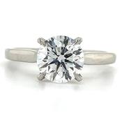 Belle - Platinum Laboratory Grown 1.50ct Round Solitaire Diamond Engagement Ring