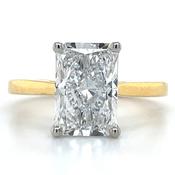 Gabriella - 18ct Yellow Gold 2.58ct Laboratory Grown Solitaire Radiant Diamond Engagement Ring