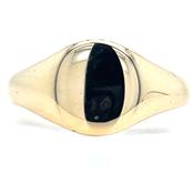 Vintage 9ct Yellow Gold Round Signet Ring image
