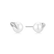 Ania Haie Silver Pearl Claw Stud Earrings
