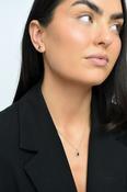 9ct Yellow Gold Earth Grown Ruby, White Sapphire &amp; Diamond Pendant &amp; Earring Bundle