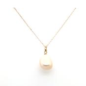 9ct Yellow Gold Big Baroque Pearl Pendant image