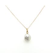 9ct Yellow Gold Baroque Pearl Pendant image