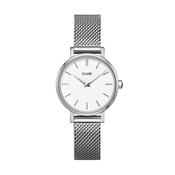 Cluse Boho Chic Petite Mesh White, Silver Colour