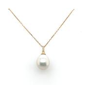 9ct Yellow Gold Large Pearl Pendant image