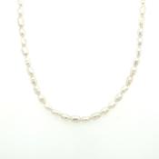 Sterling Silver Rice Pearl Necklace image