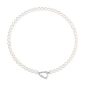 Ania Haie Silver Pearl Lobster Catch Necklace