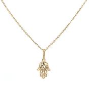 9ct Yellow Gold Hasma Hand Necklace image