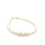 Golden Two Style Cultured Pearl Bracelet image