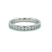 Platinum 0.50ct Laboratory Grown Channel Set Diamond Band image