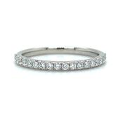 Platinum 0.25ct Laboratory Grown Castle Set Diamond Band image