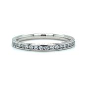 Platinum 0.25ct Laboratory Grown Channel Set Diamond Band image