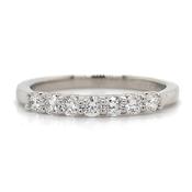 Platinum 0.35ct Laboratory Grown 7 Stone Diamond Eternity Ring image