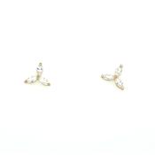 9ct Yellow Gold Flower Stud Earrings image