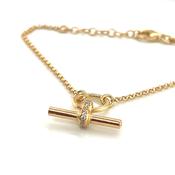 Chunky T Bar with Stone Set