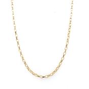 9ct Yellow Gold Oval Link Belcher Chain